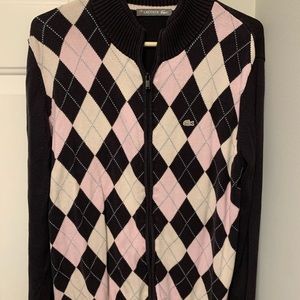 Lacoste argyle sweater